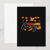 Invitation Thanksgiving Cruise Travel Group Famille M (Devant / Derrière)