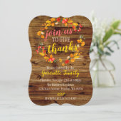 Invitation Thanksgiving de la couronne d'automne russe (Debout devant)