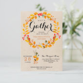 Invitation Thanksgiving - Dîner Thanksgiving (Debout devant)