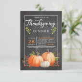 Invitation Thanksgiving - Dîner Thanksgiving (Debout devant)