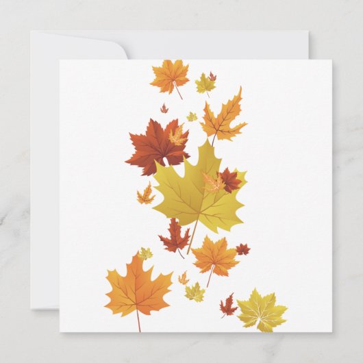 Invitation Thanksgiving Fall quitte Citrouille Dîner Invitati (Dos)