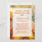 Invitation Thanksgiving Family Dinner Menu Modèle (Devant)
