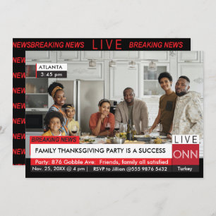Invitation Thanksgiving Family Party Rompre TV News Value