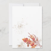 Invitation Thanksgiving Fest Friends Dinner Russe Citrouille (Dos)