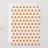 Invitation Thanksgiving fête orange chute bottes florales lux (Dos)