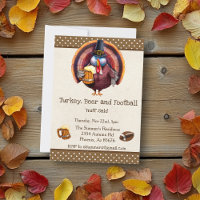 Thanksgiving Football Turquie bière drôle