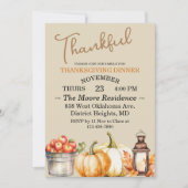 Invitation Thanksgiving Friendsgiving Dîner sur mesure (Devant)