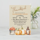 Invitation Thanksgiving Friendsgiving Dîner sur mesure (Debout devant)