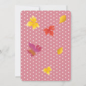 Invitation Thanksgiving Holiday Maple Feuilles Aquarelle (Dos)