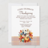 Invitation Thanksgiving Pet Lover (Devant)