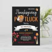 Invitation Thanksgiving Potluck (Debout devant)