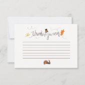 Invitation Thanksgiving, qu'est-ce que vous êtes reconnaissan (Devant)