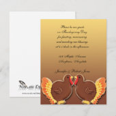 Invitation Thanksgiving Turkey Cookie (Devant / Derrière)