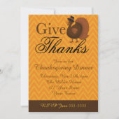 Invitation Thanksgiving Turquie (Devant)