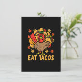 Invitation Thanksgiving Turquie Mange Tacos Funny Garçons Enf (Debout devant)