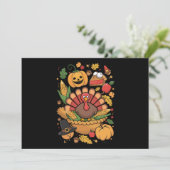 Invitation Thanksgiving Turquie Thanksgiving Pie Fall Famille (Debout devant)