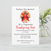 Invitation Thanksgiving végétarien (Debout devant)