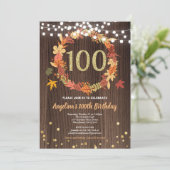 Invitation Thanksgiving wath fête d'anniversaire dîner or (Debout devant)