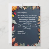 Invitation Thanksgiving Wreath - Automne Harvest CelInvitatio (Dos)