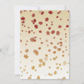 Invitation Thanksgiving Wreath Grateful Simple Feuilles d'éra (Dos)