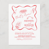 Invitation That’s Amore Italian Doodles Wedding (Devant)