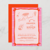 Invitation That’s Amore Italian Doodles Wedding (Devant / Derrière)