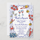 Invitation That’s Amore Italian Mediterranean Bridal Shower (Devant)