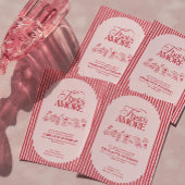 Invitation That’s Amore Red stripes Bridal Shower invite