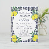 Invitation That's Amore Aquarelle Italienne Lemon Mariage  (Debout devant)