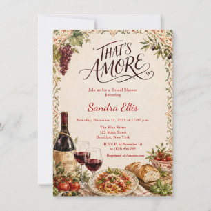 Invitation That's Amore Fête de Mariage Italienne