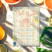 Invitation That's Amore Hand Drawn Coastal Bridal Shower
