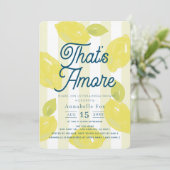 Invitation That's Amore Hand-Painted Lemon Bridal Shower (Debout devant)