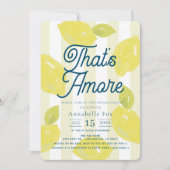 Invitation That's Amore Hand-Painted Lemon Bridal Shower (Devant)