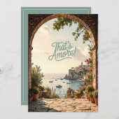 Invitation That's Amore Italian Coast Bridal Shower (Devant / Derrière)