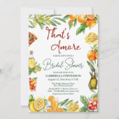 Invitation That's Amore Italian Cocktail QR Code Bridal  (Devant)