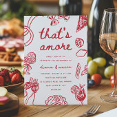 Invitation "That's Amore" Italian Engagement Party