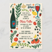 Invitation That's Amore Italian Food CUSTOM Bridal SHower  (Devant)
