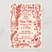 Invitation That's Amore Italian Food CUSTOM Bridal SHower  (Devant)