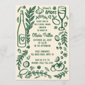 Invitation That's Amore Italian Food CUSTOM Bridal Shower QR  (Devant)