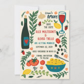 Invitation That's Amore Italian Food SAVE THE DATE Engagement (Devant)