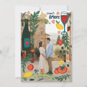 Invitation That's Amore Italian Food SAVE THE DATE Engagement (Dos)