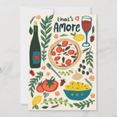 Invitation That's Amore Italian Food SAVE THE DATE Engagement (Dos)