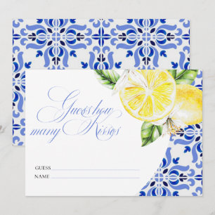 Invitation That's Amore Lemon Carrelage Italien Bleu combien