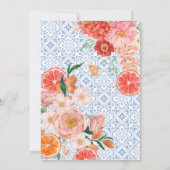 Invitation Thats amore mediterranean blue tiles bridal shower (Dos)