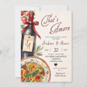 Invitation That's Amore Pasta and Wine Bridal Shower (Devant)