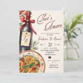 Invitation That's Amore Pasta and Wine Bridal Shower (Debout devant)