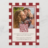 Invitation That's Amore Red Checkered Bridal Shower  (Dos)