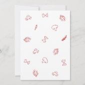 Invitation That's Amore Red Doodle Frame Bridal Shower (Dos)