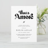 Invitation That's Amore Retro Minimalist Bridal Shower (Debout devant)
