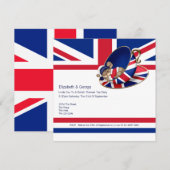 Invitation Thé à la britannique (Devant / Derrière)